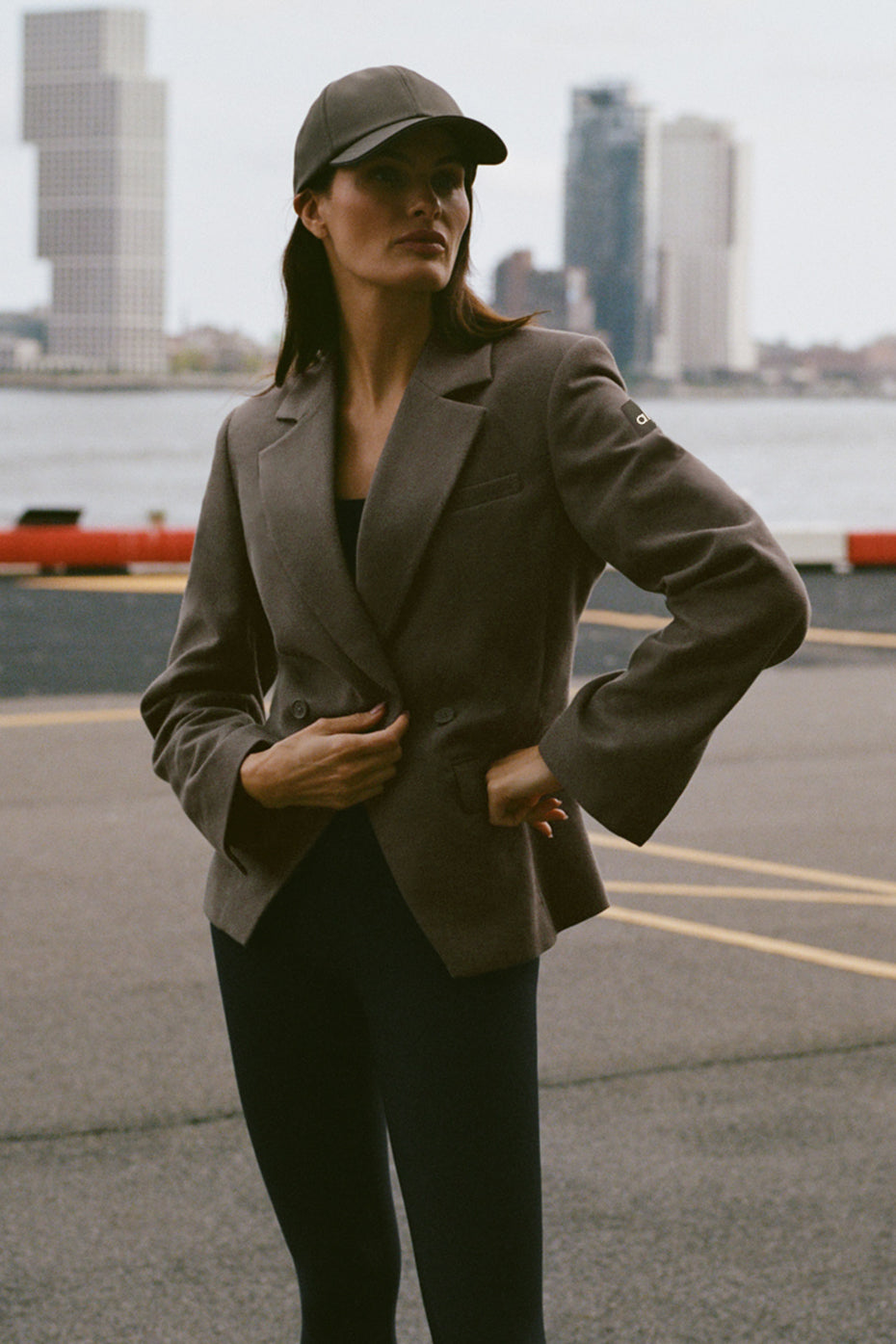 Cinch Blazer - Olive Tree--0