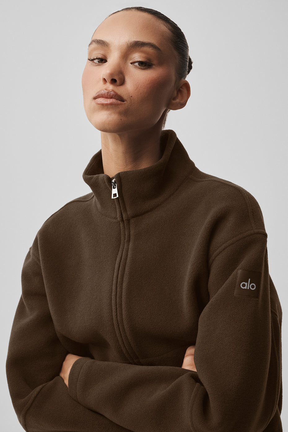 Double Face Wool City Girl Jacket - Espresso--3