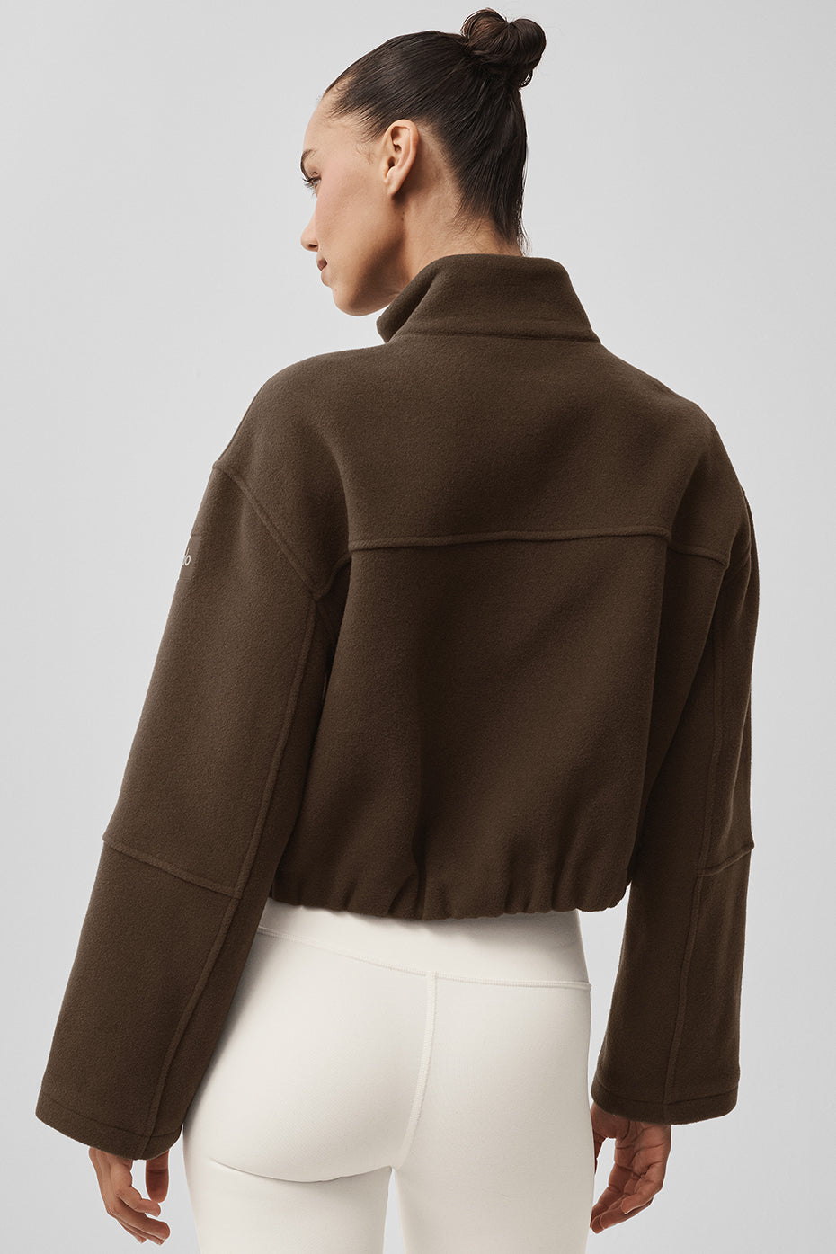Double Face Wool City Girl Jacket - Espresso--2