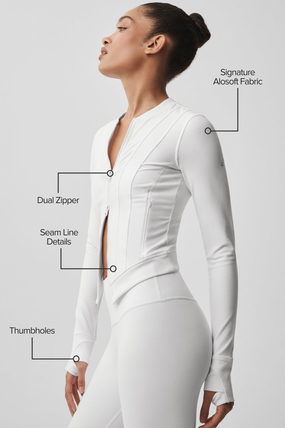 Alosoft Recharge Jacket - White--1