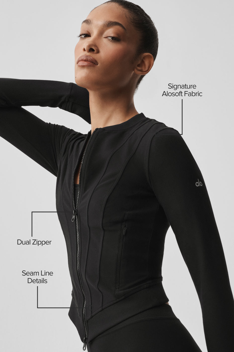 Alosoft Recharge Jacket - Black--1