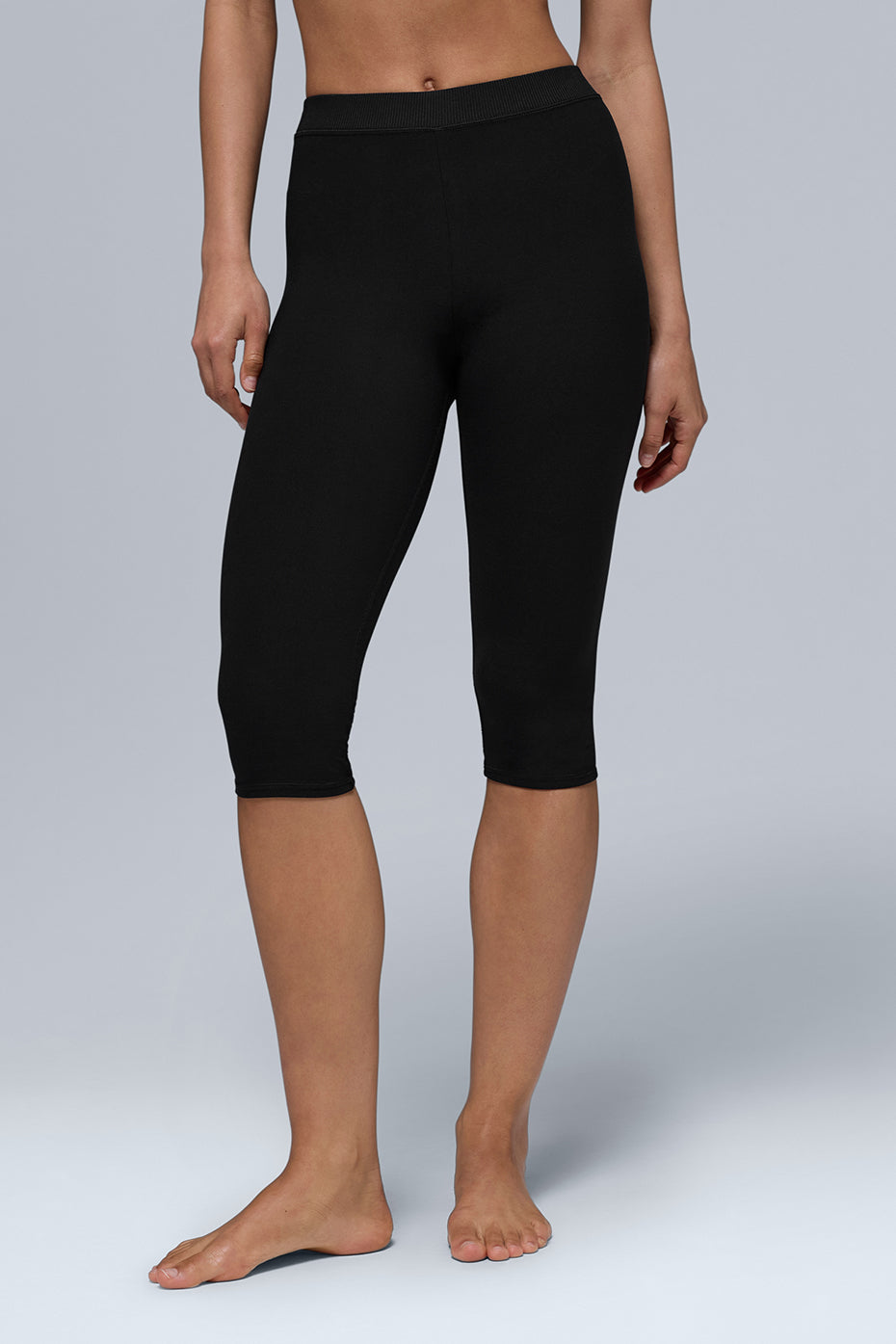 Alosoft High-Waist Iconic 90's Capri - Black--1