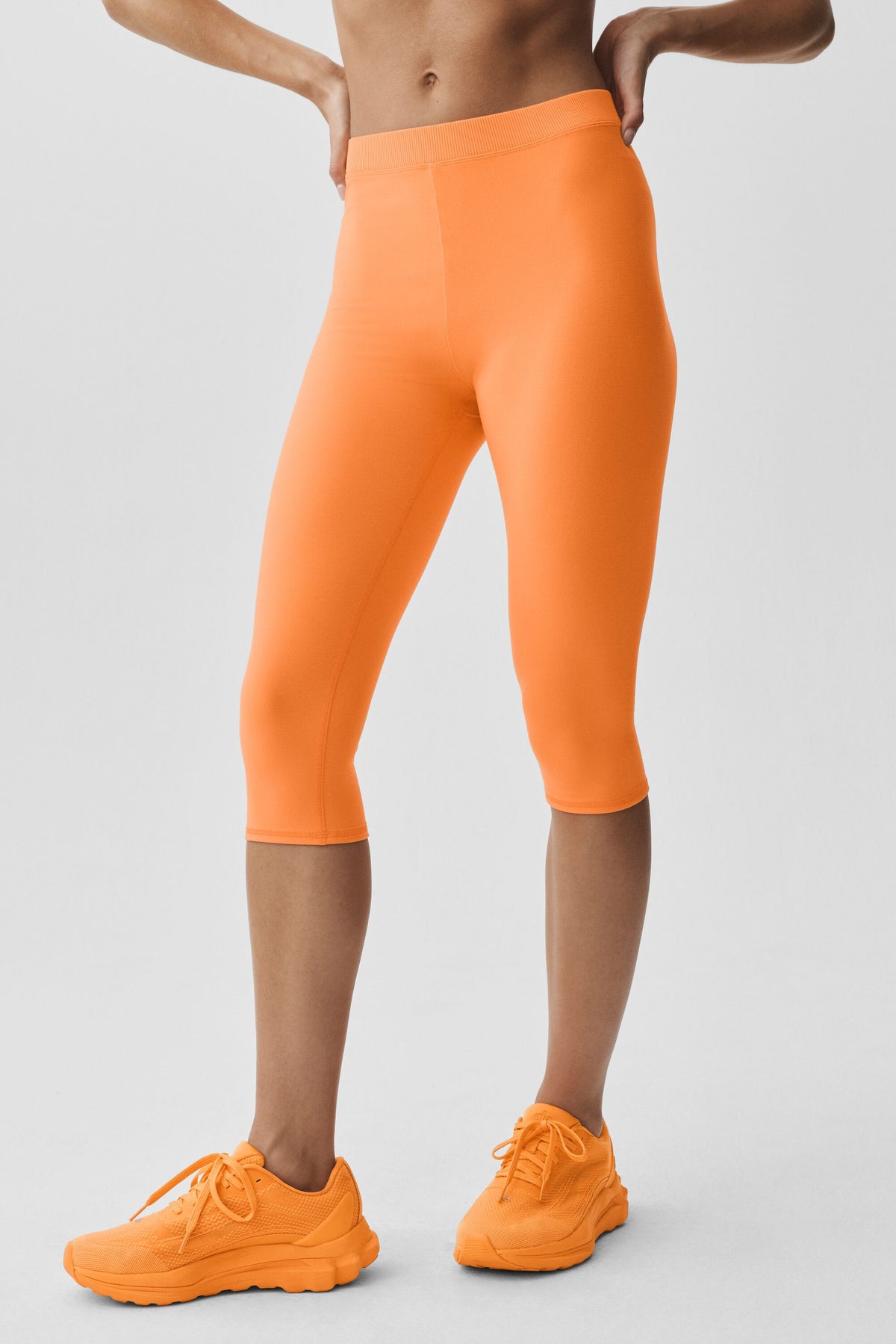 Alosoft High-Waist Iconic 90's Capri - Satsuma Breeze--2