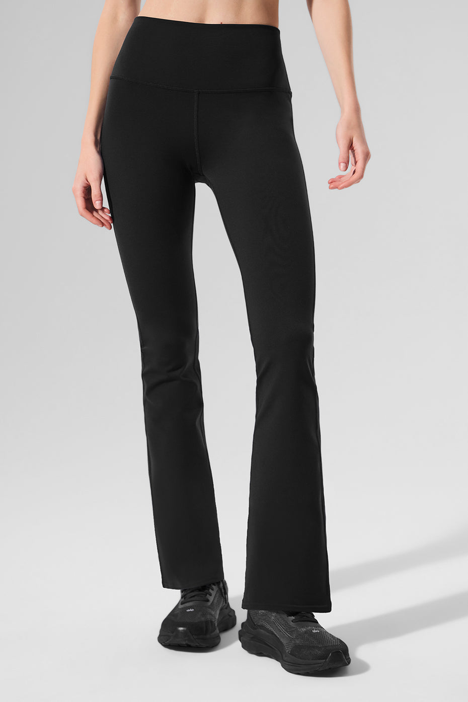 Airbrush High-Waist Bootcut Legging (Short) - Black--2