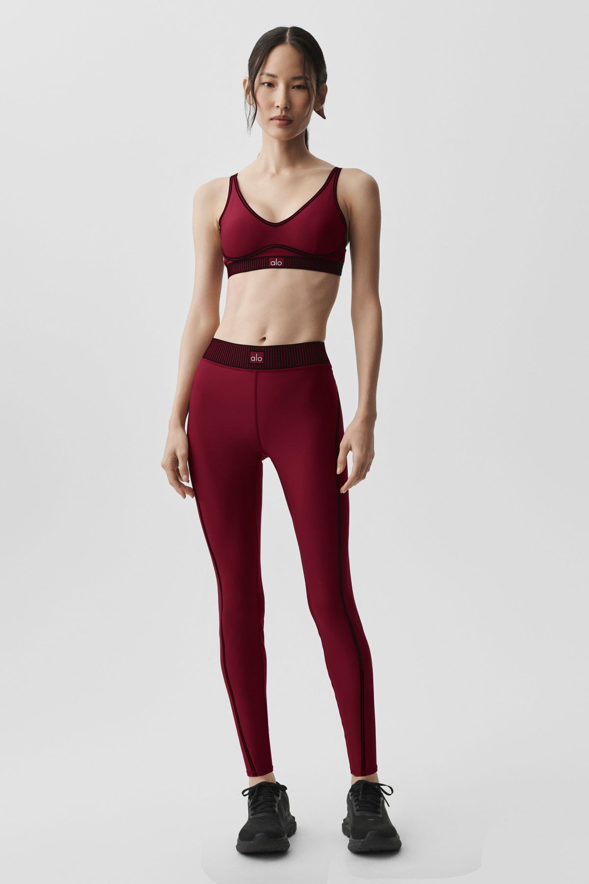 Airlift High-Waist 7/8 Line Up Legging - Summer Romance Red--5