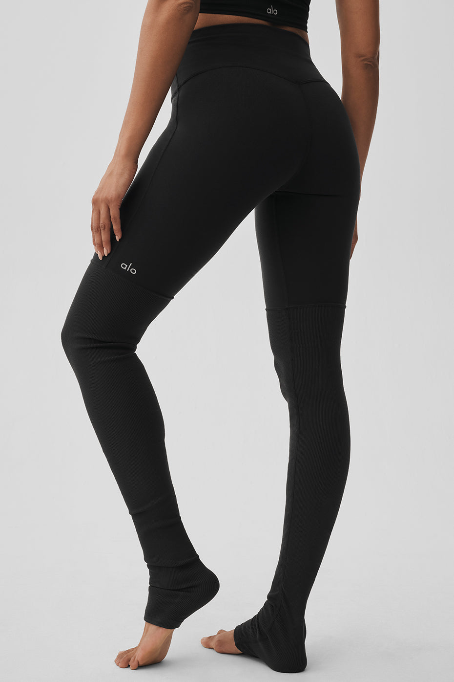 Airbrush High-Waist Highlight Goddess Legging - Black--1