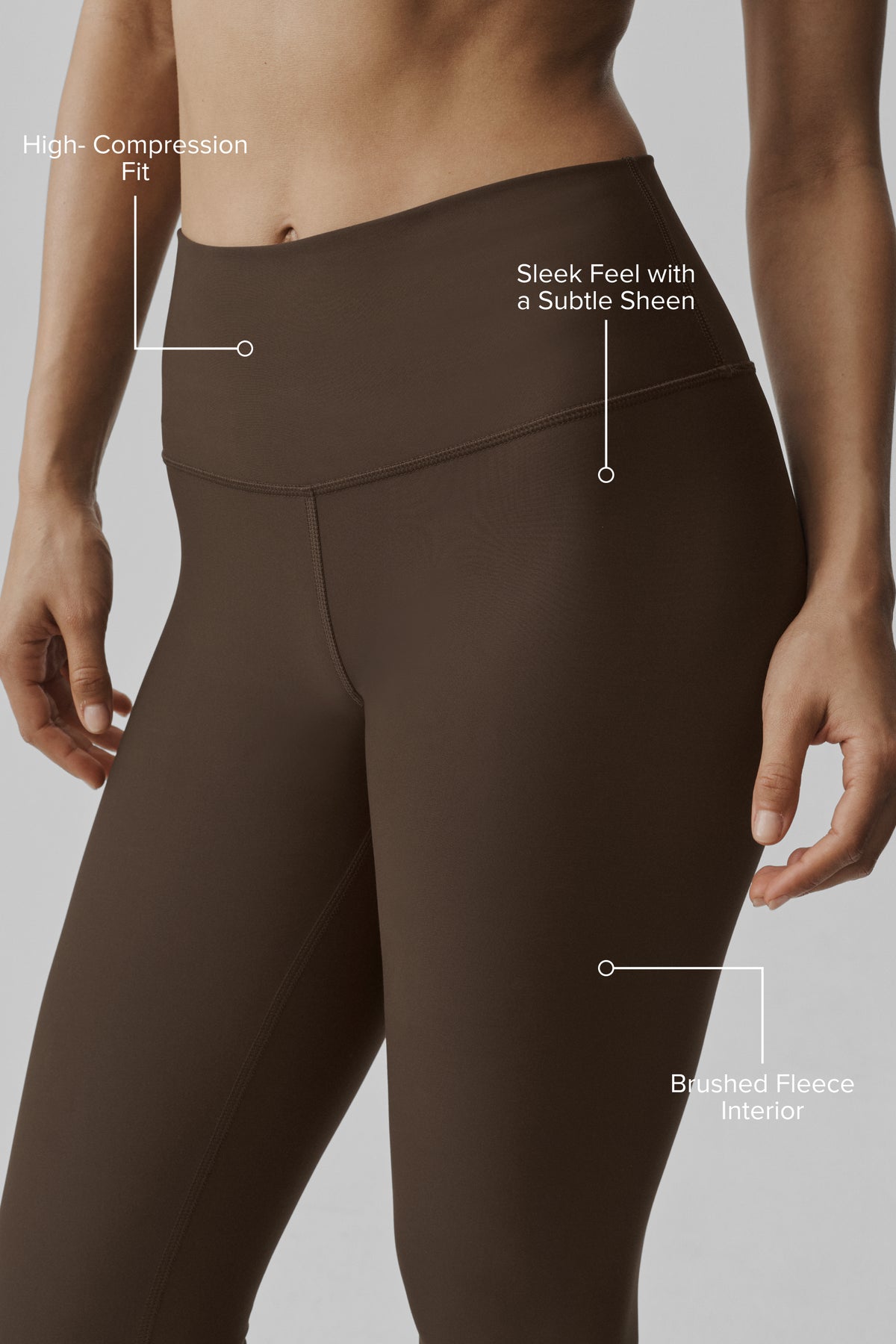Airlift Winter Warm High-Waist Legging - Espresso--1