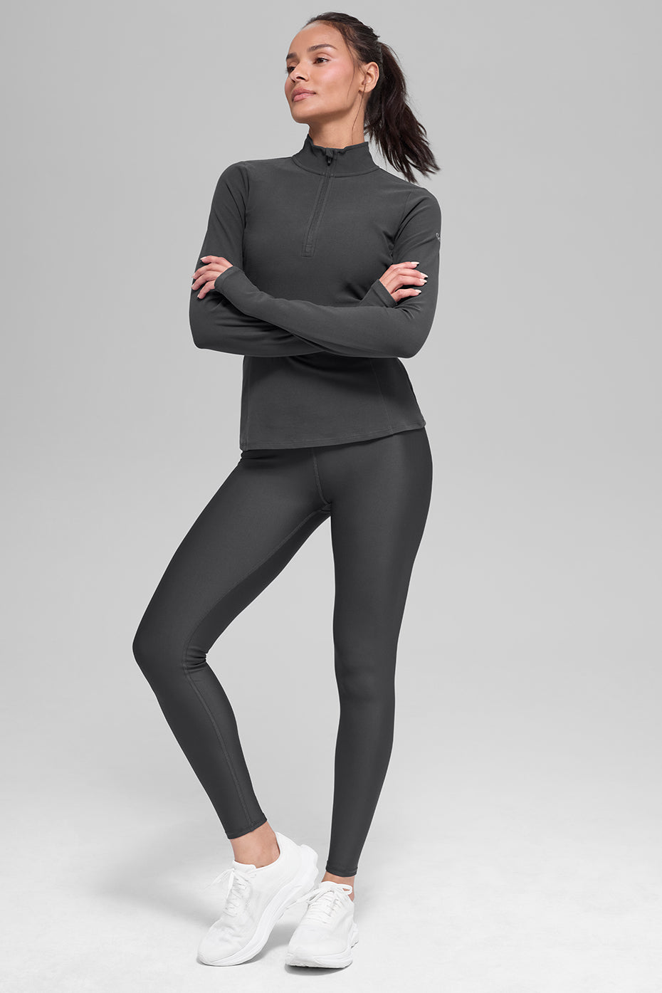Airlift Winter Warm High-Waist Legging - Anthracite--4