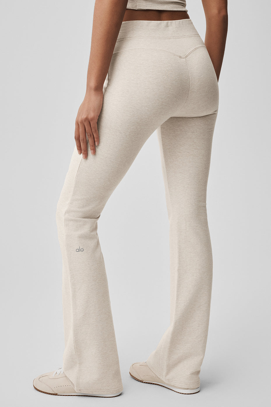 Sway Bootcut Sweatpant - Oatmeal Heather--1