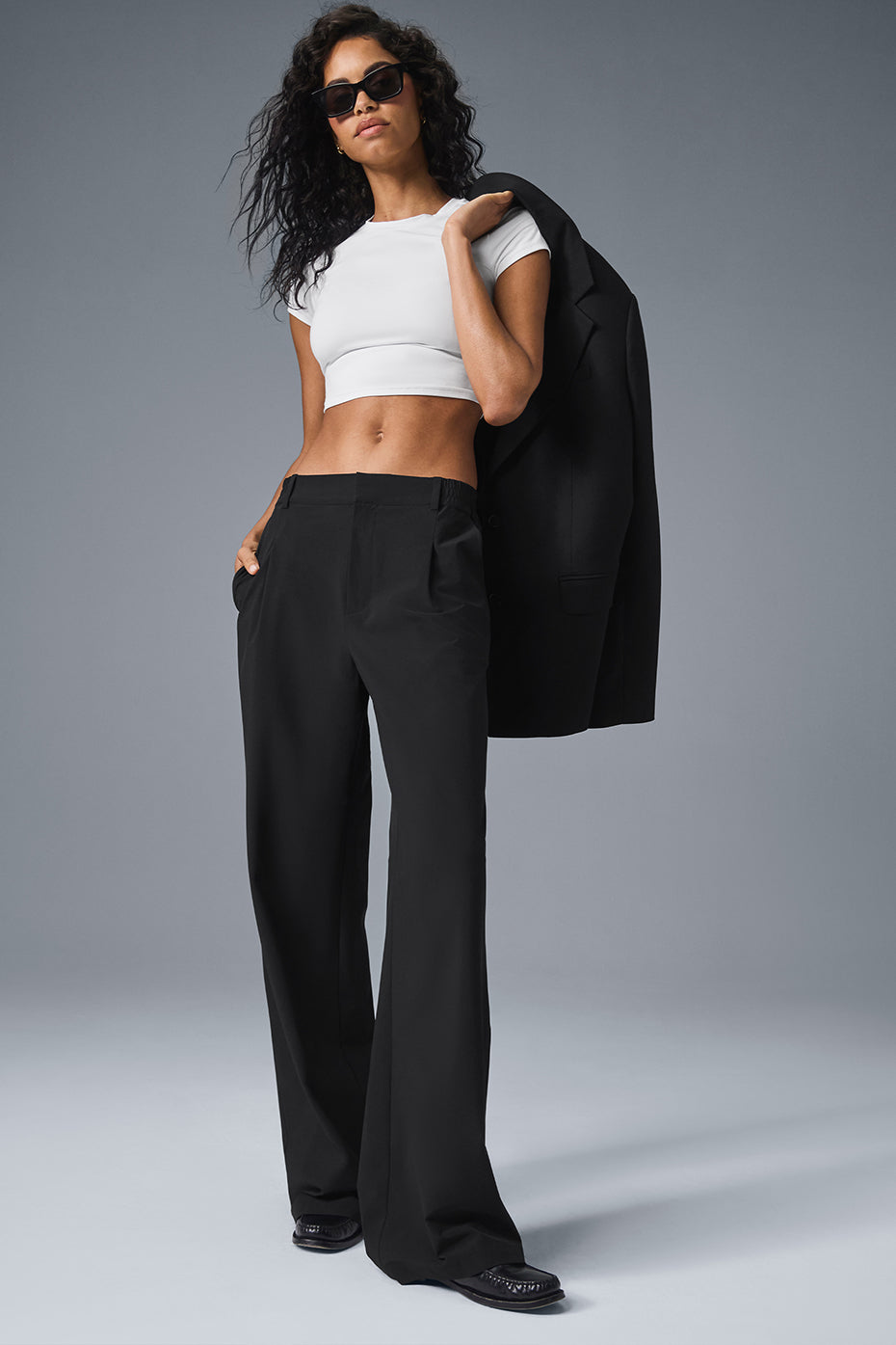 High-Waist Pursuit Trouser (Long) - Black--0