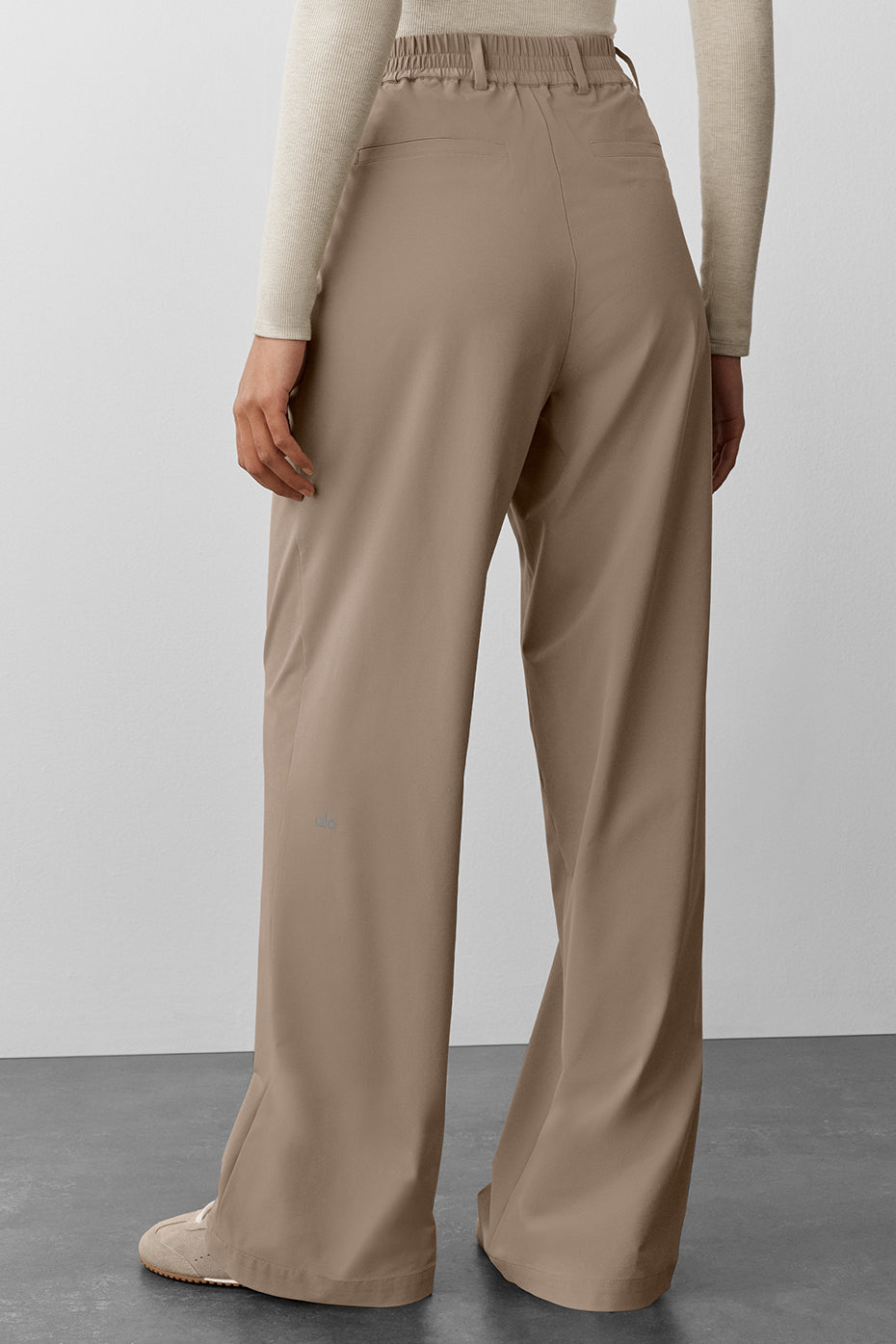 High-Waist Pursuit Trouser (Long) - Gravel--2