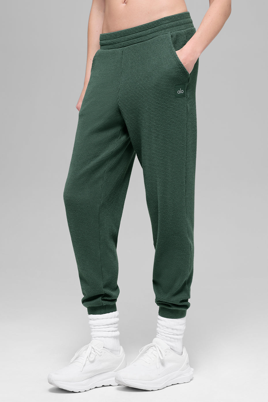 Waffle Weekend Escape Jogger - Clover Green--0