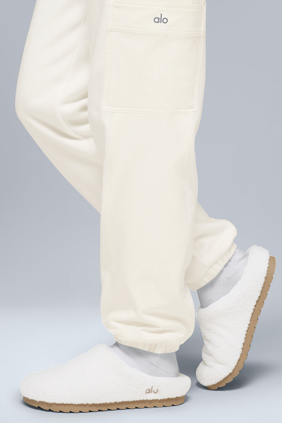 Polar Fleece Wintry Mix Pant - Ivory--3