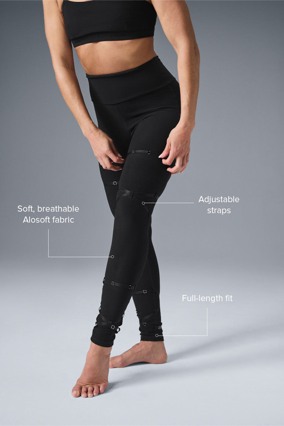 Alosoft High-Waist Spotlight Legging - Black--1