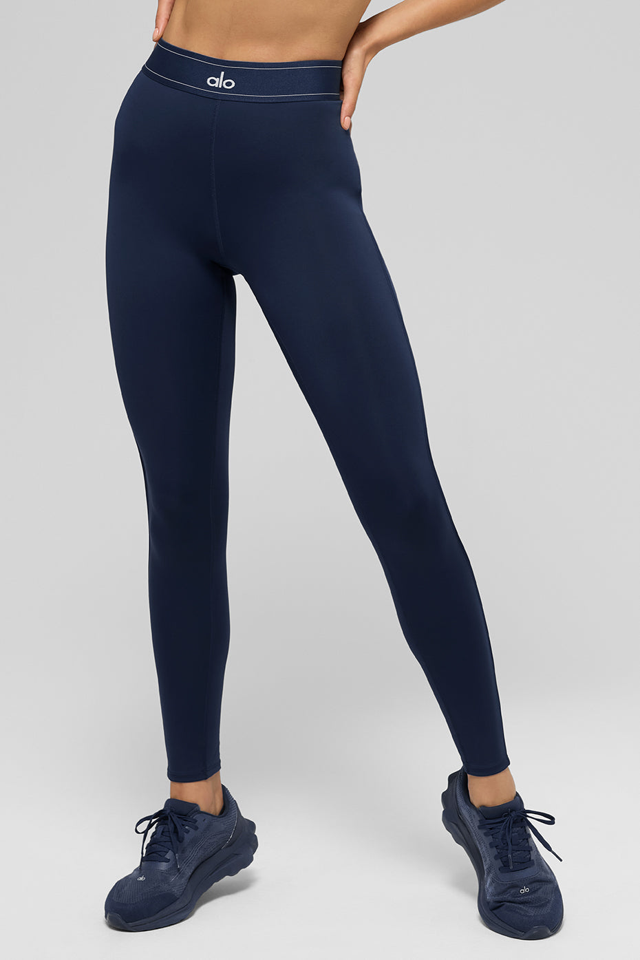Airlift High-Waist Suit Up Legging - Navy/Navy--1