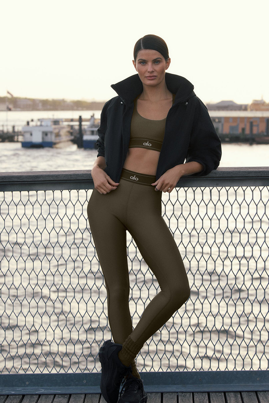 Airlift High-Waist Suit Up Legging - Olive Tree/Olive Tree--0