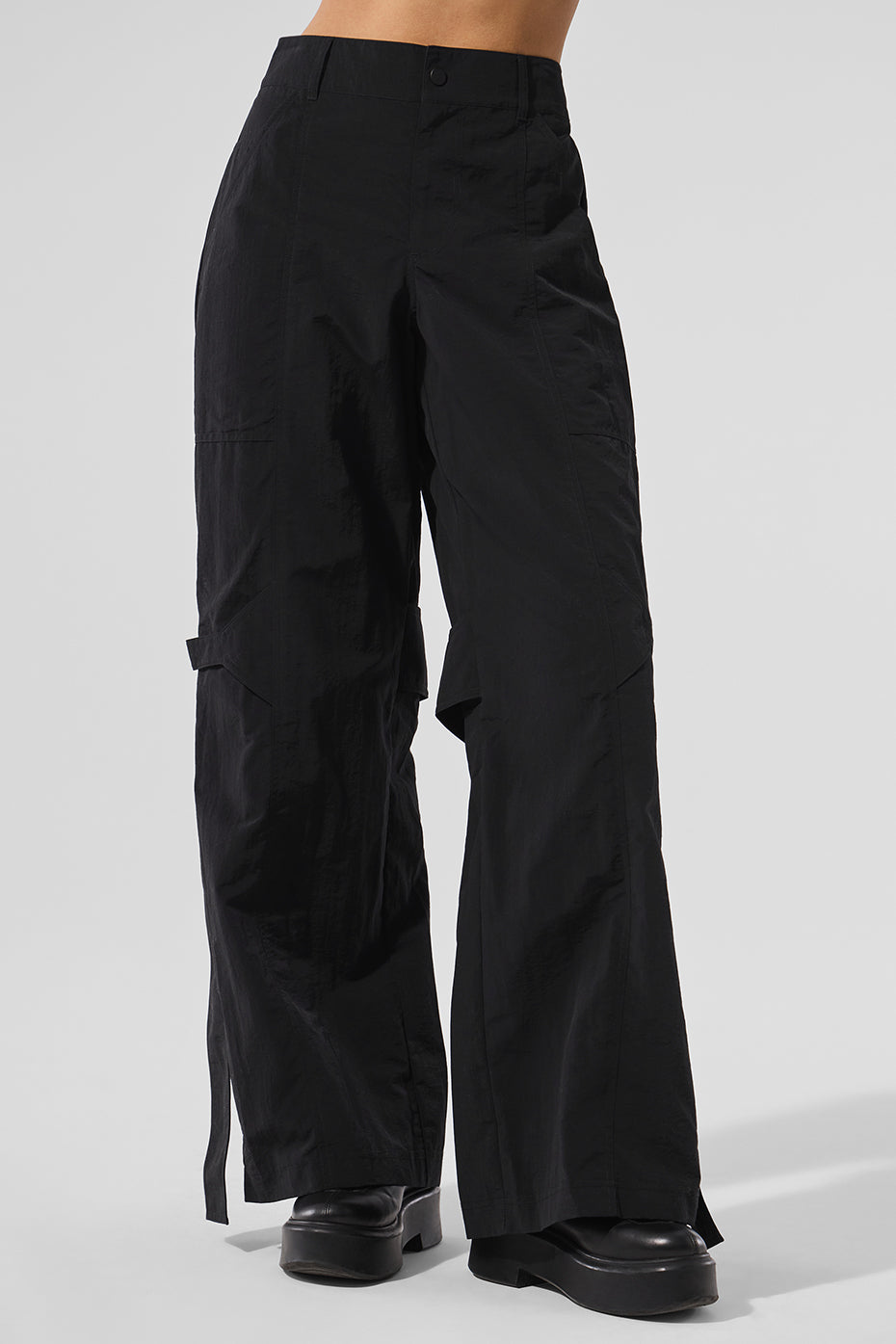 High-Waist Voyager Trouser - Black--0