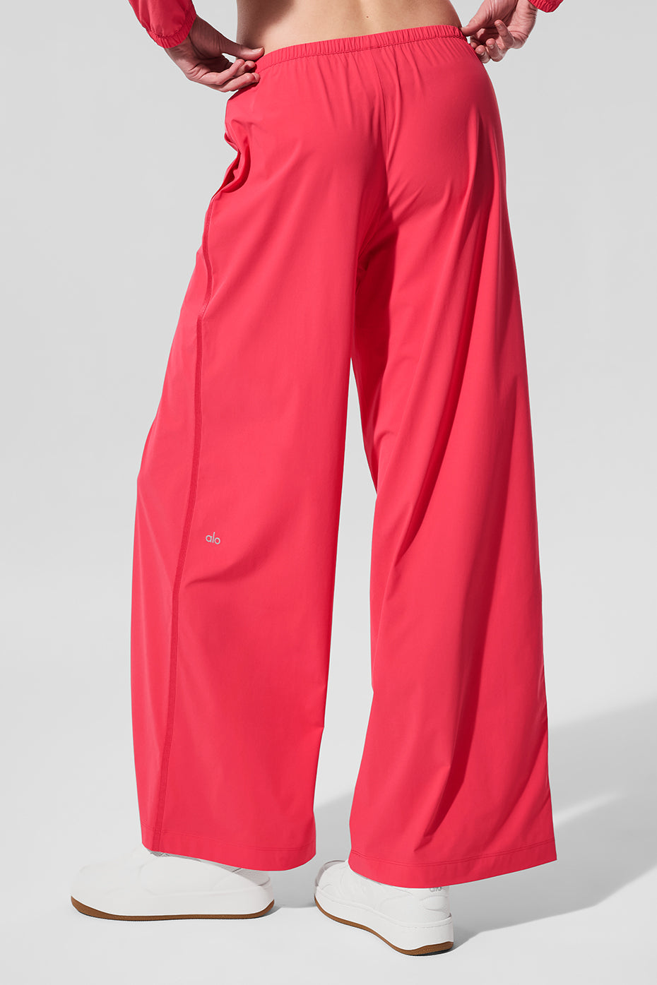 Breezy Wide Leg Pant (Long) - Candy Red--2
