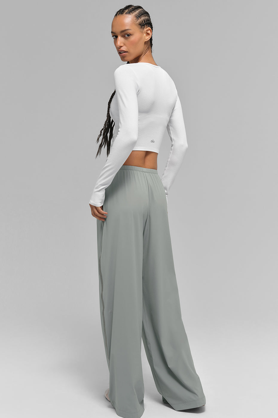 Breezy Wide Leg Pant (Long) - Lunar Grey--3