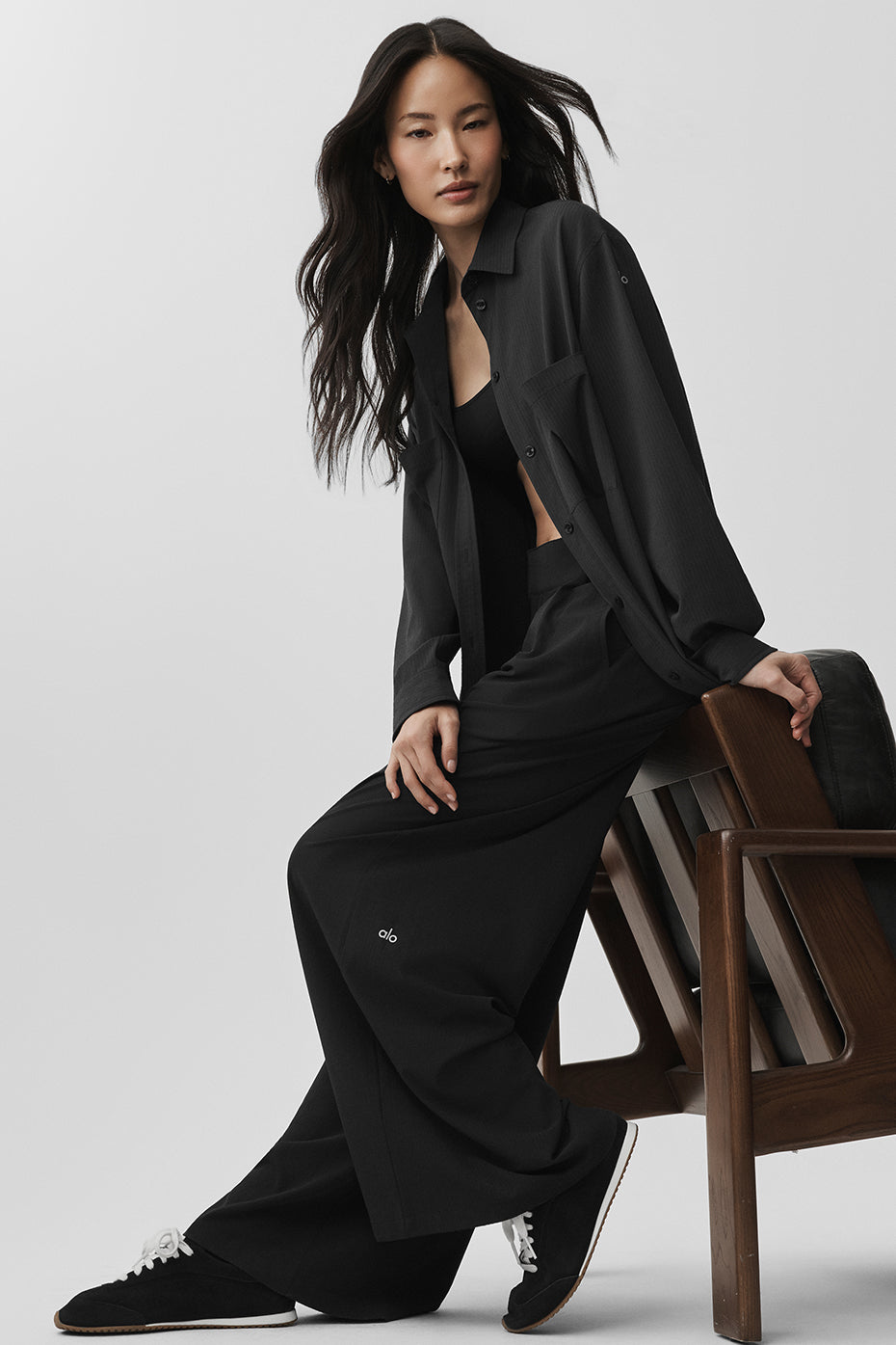 High-Waist Dreamscape Trouser (Regular) - Black--3