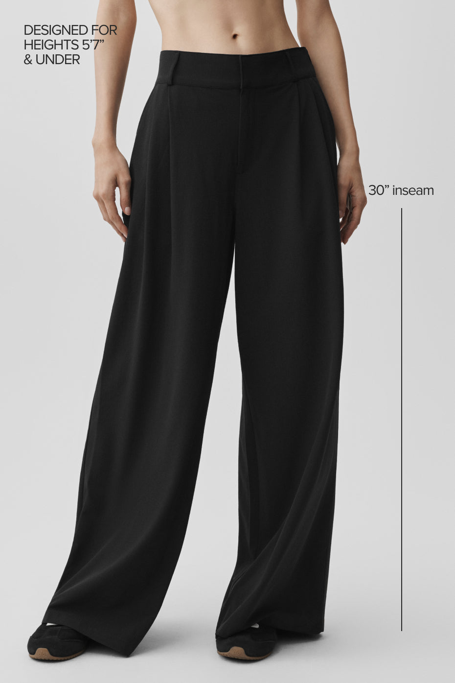 High-Waist Dreamscape Trouser (Regular) - Black--1