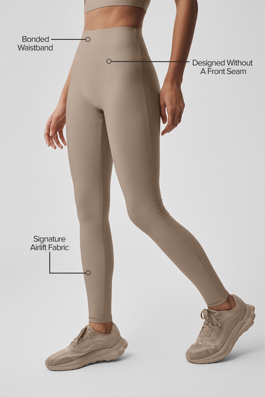 Airlift High-Waist Sleek Legging - Gravel--1