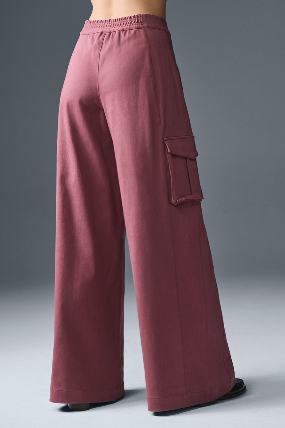Show Off Cargo Wide Leg Trouser (Regular) - Burgundy Truffle--3