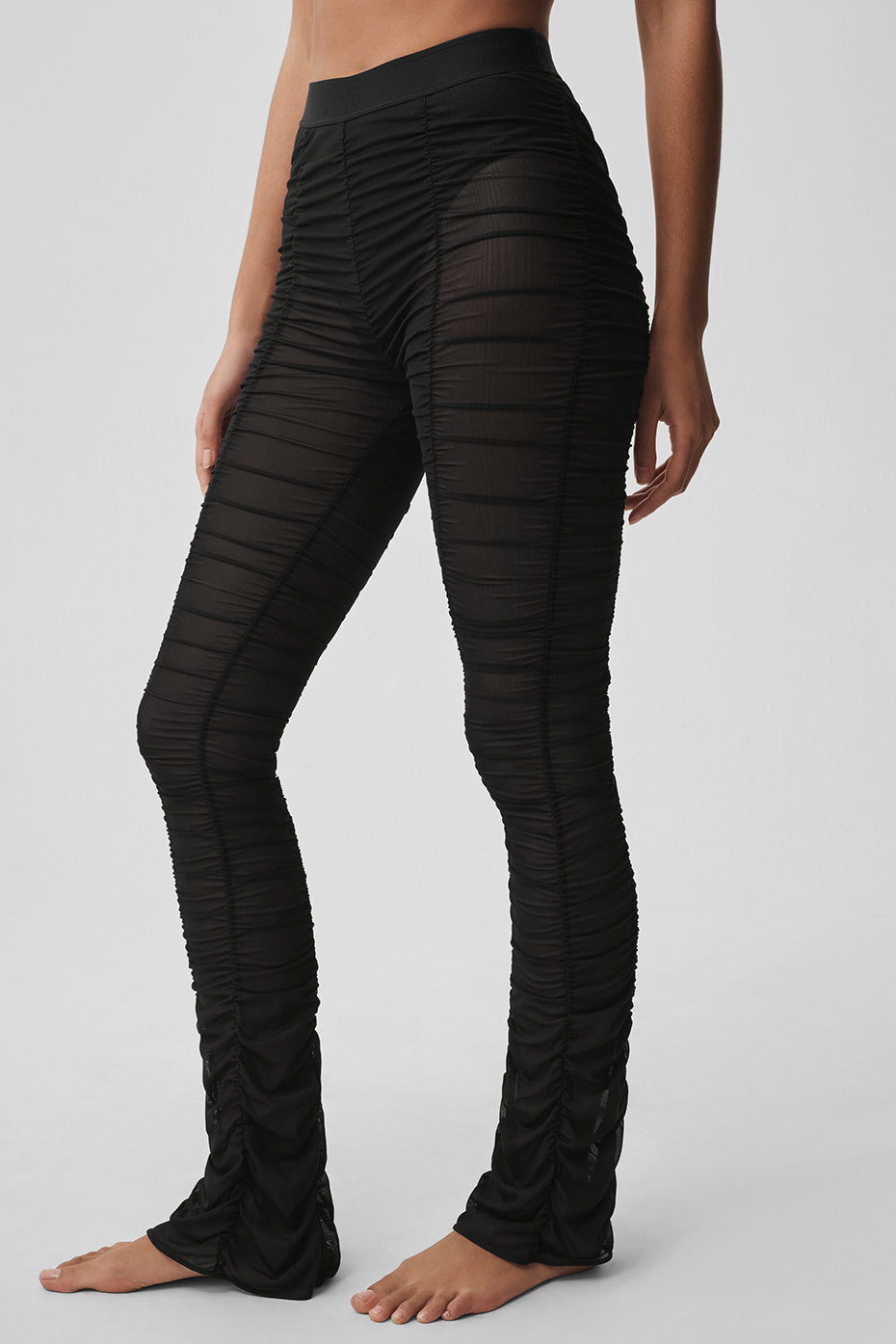 Airlift Mesh High-Waist Cherish Legging - Black--2