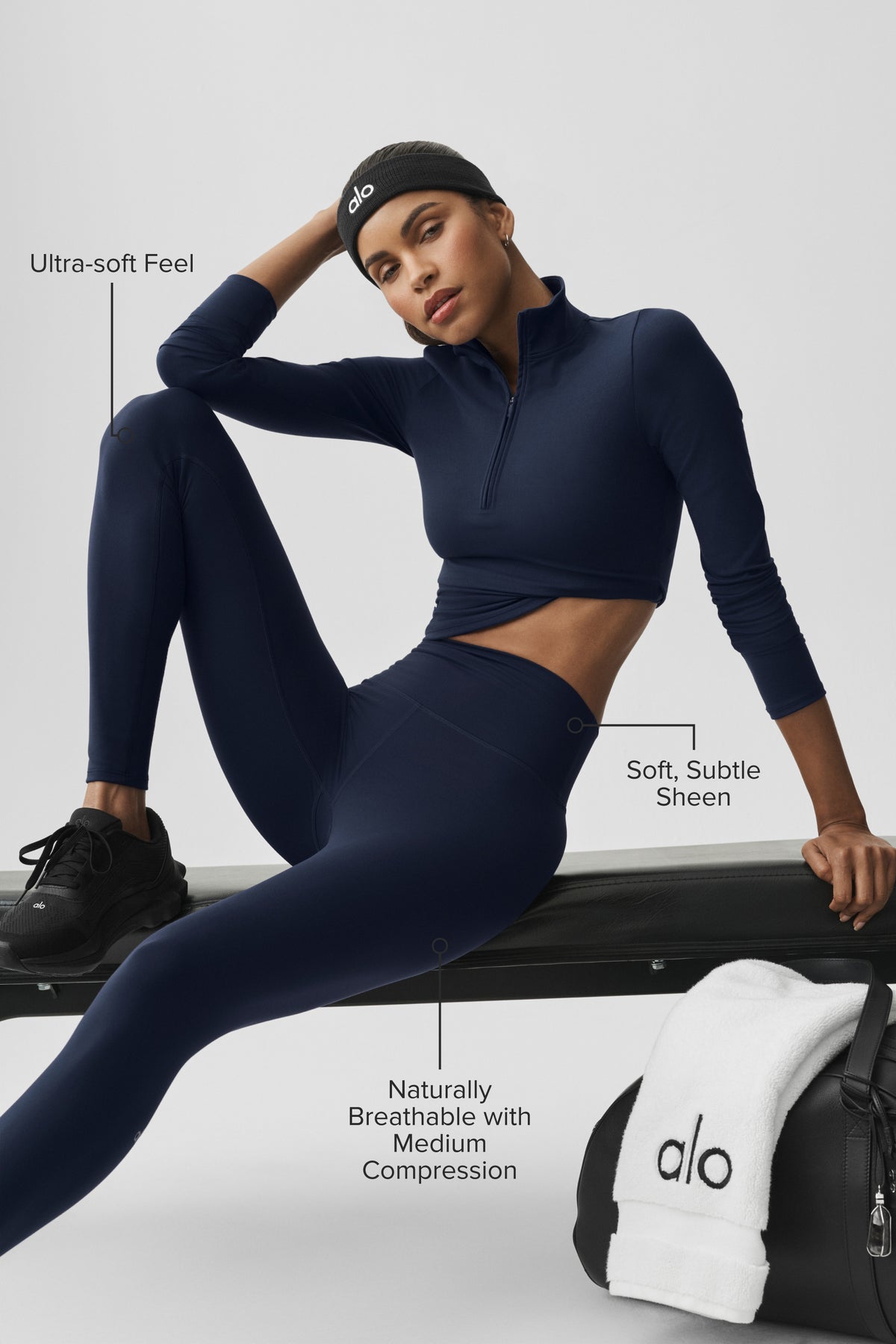 ALO Softsculpt High-Waist Legging - Navy--1