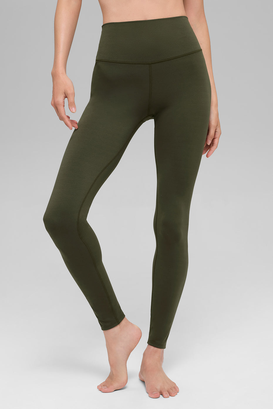 ALO Softsculpt High-Waist Legging - Green Olive--0