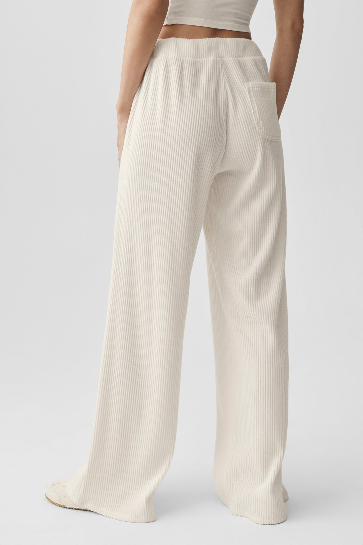 Muse Wide Leg Pant - Ivory--3