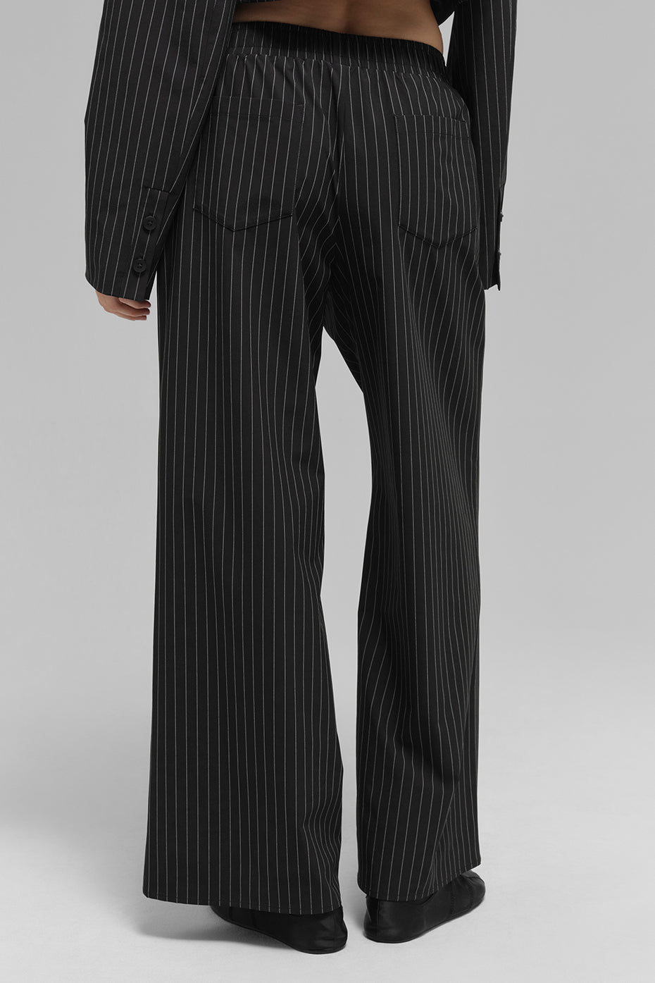 Pinstripe Daylight Boxer Pant (Regular) - Black/Titanium--2