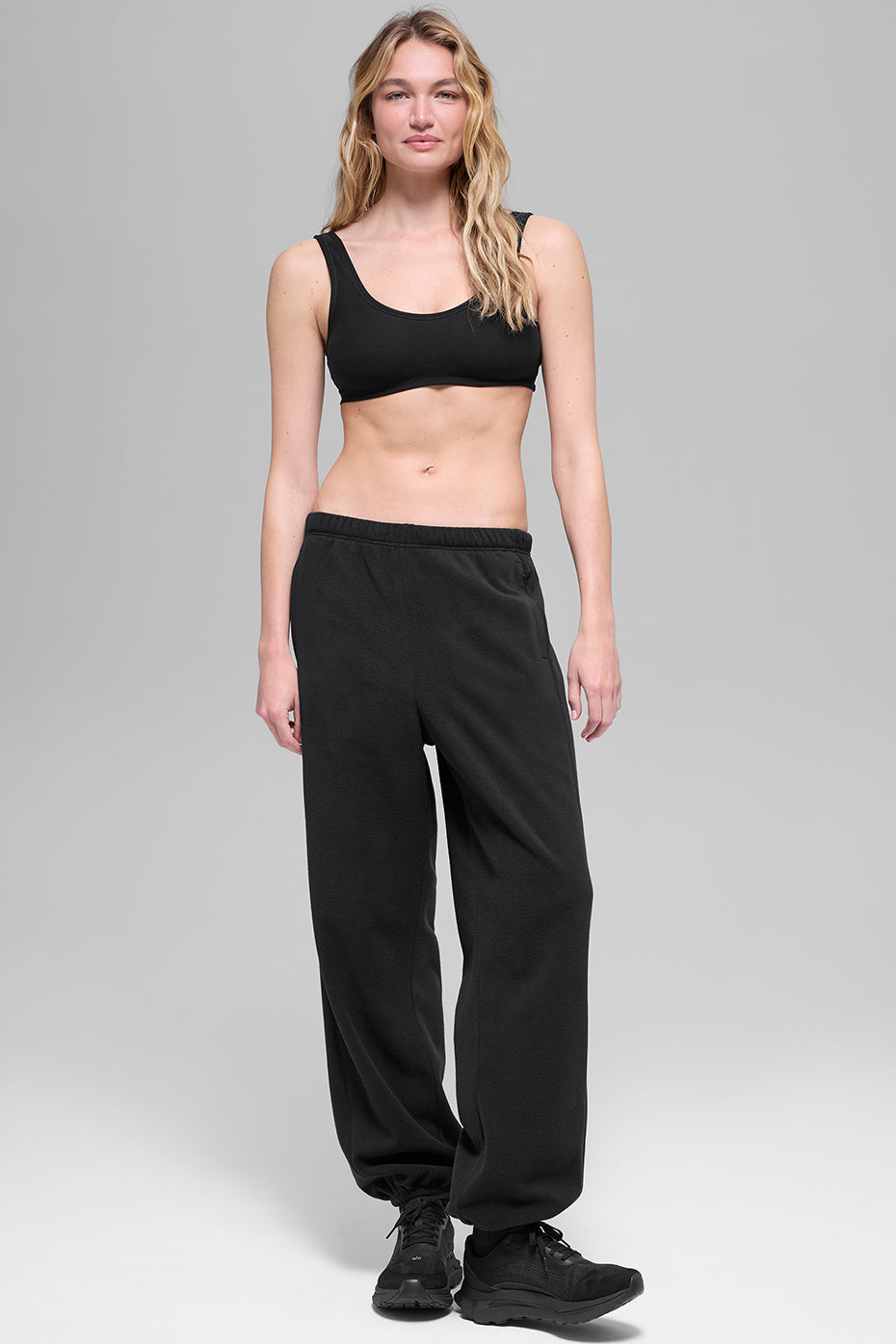Polar Fleece High-Waist Retreat Jogger - Black--3