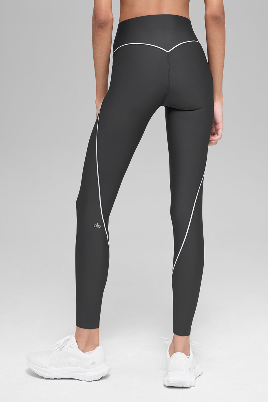 Airlift High-Waist Haven Legging - Anthracite/White--3