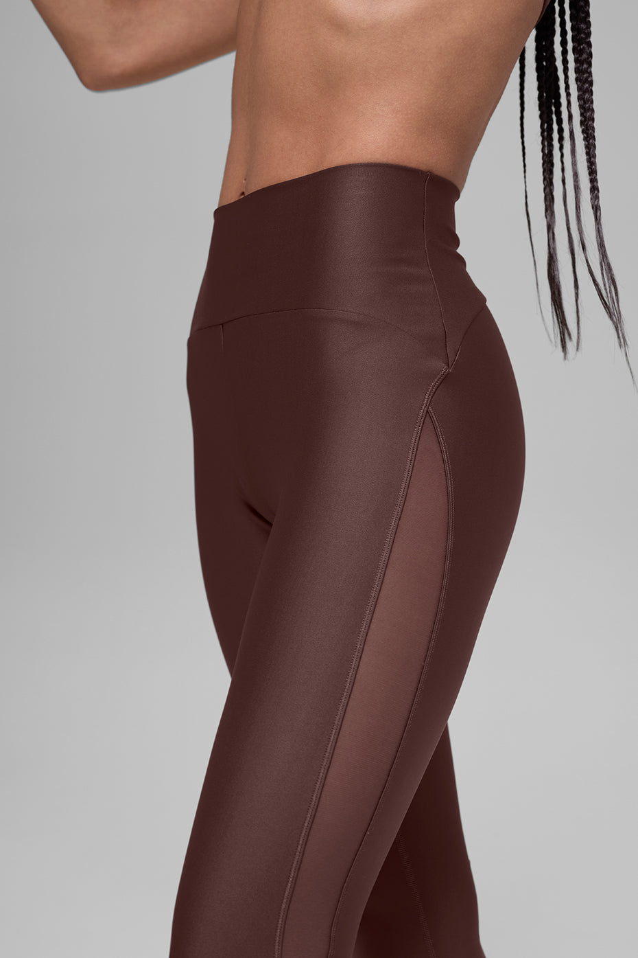 Airlift High-Waist Mesh Infatuation Legging - Brownstone--2