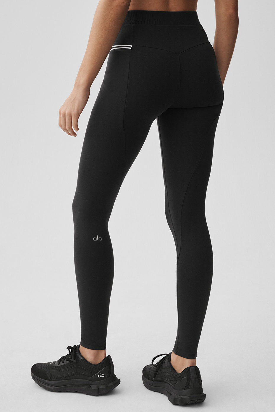 Airbrush High-Waist Fast Track Legging - Black/White--3