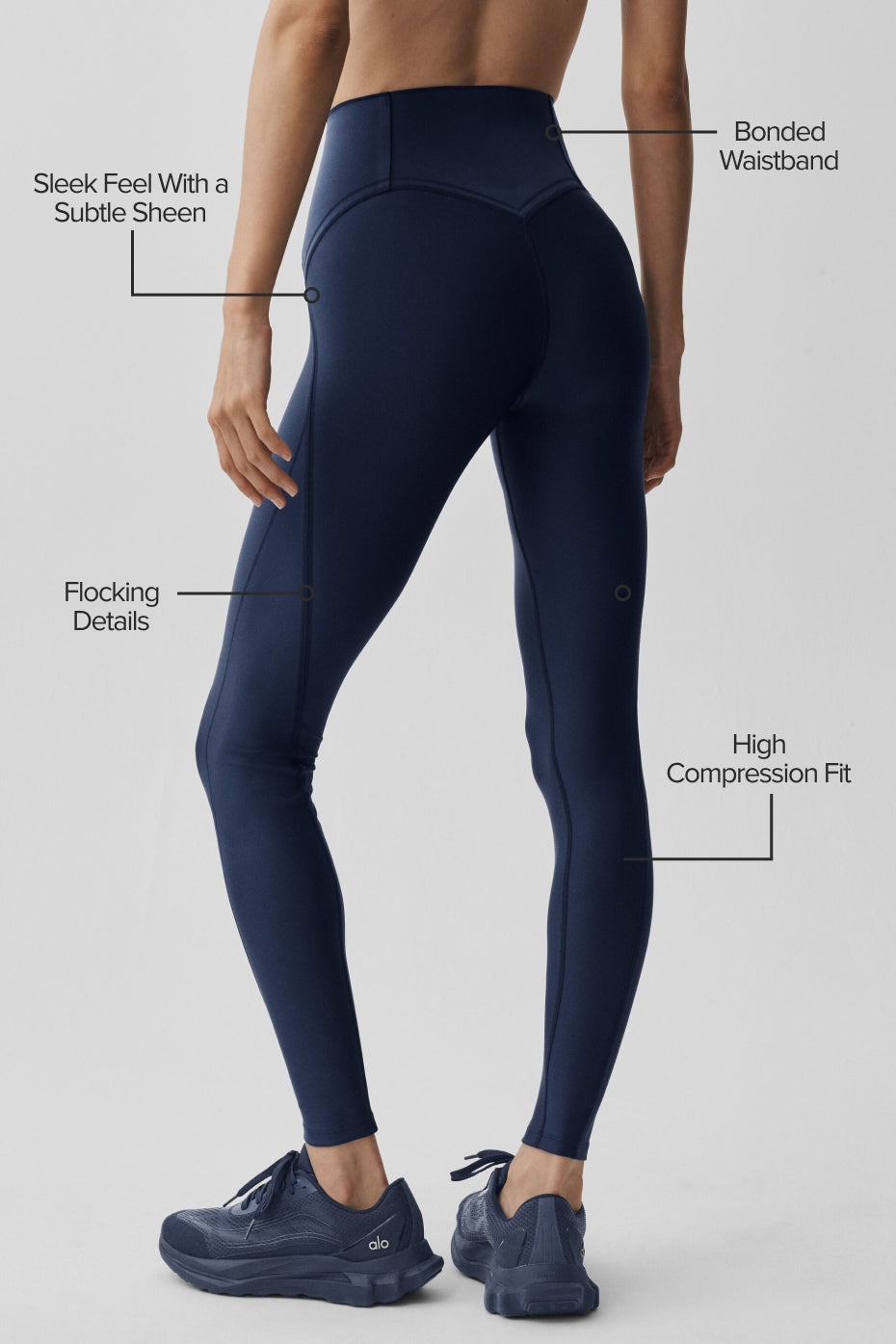 Airlift High-Waist Top-Notch Legging - Navy--1