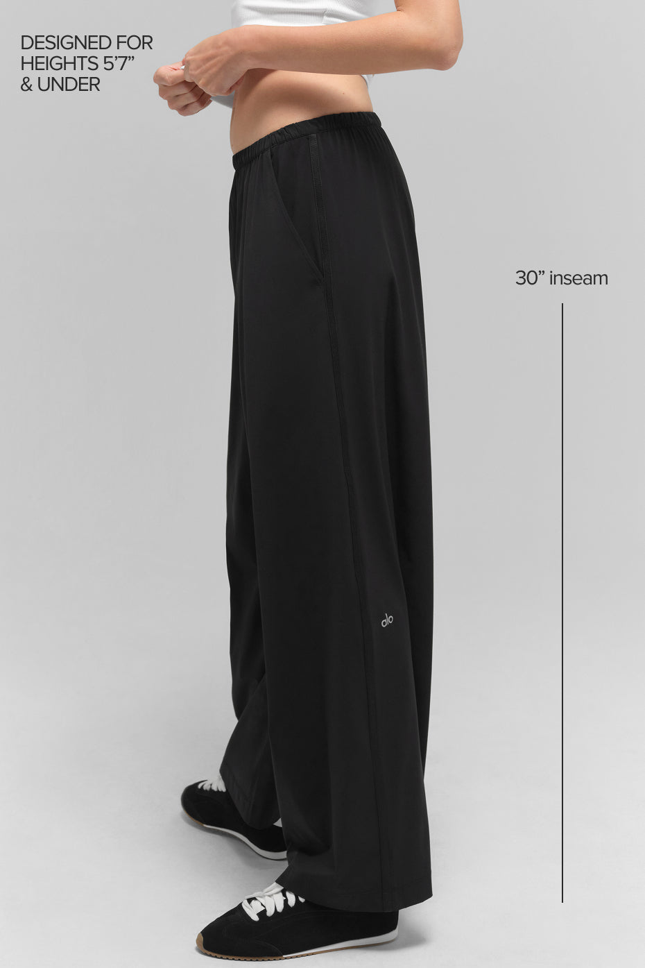 Breezy Wide Leg Pant (Regular) - Black--1