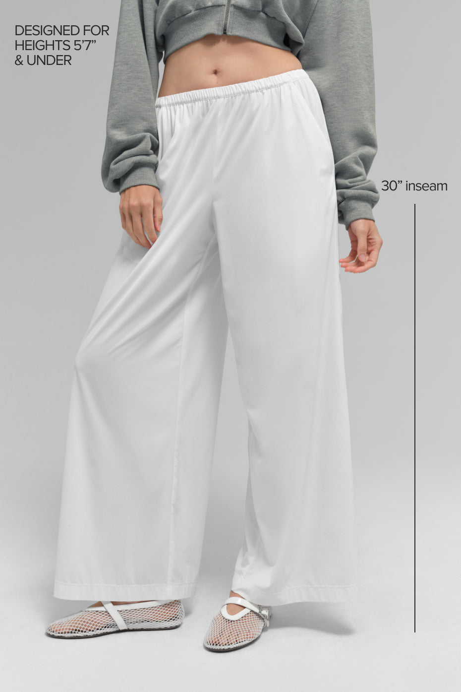 Breezy Wide Leg Pant (Regular) - White--1