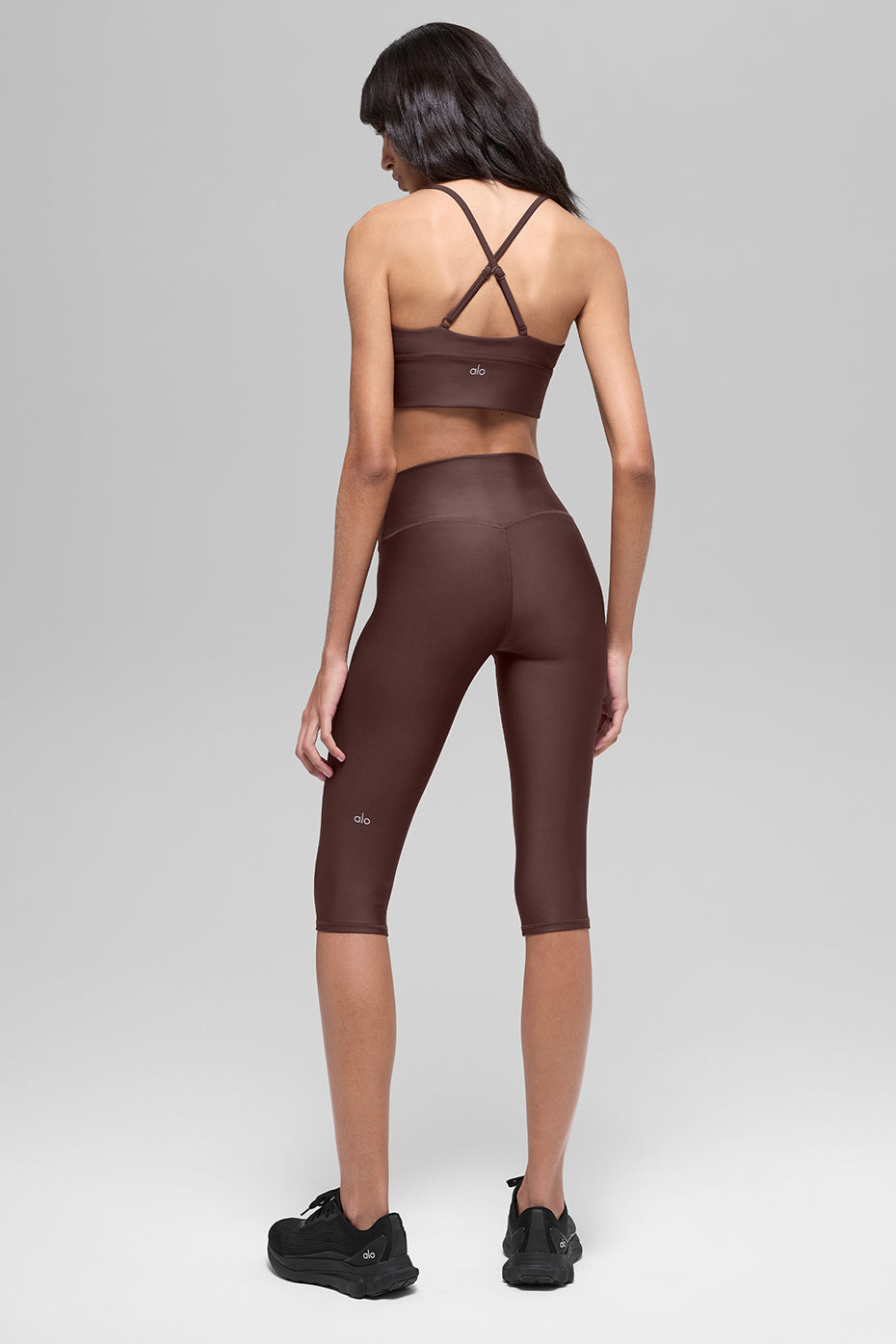 16'' High-Waist Airlift Capri - Brownstone--3