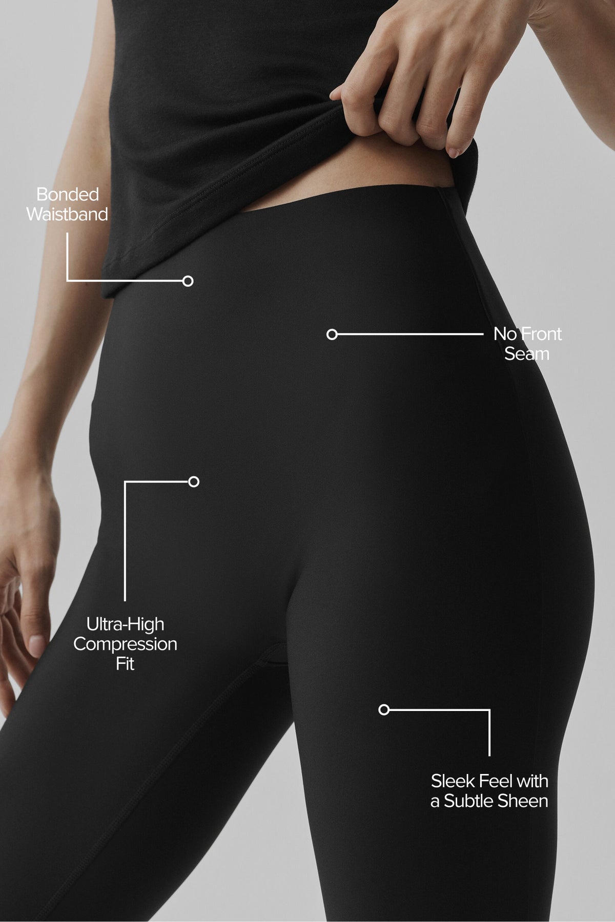 Airlift High-Waist Sleek Capri - Black--1