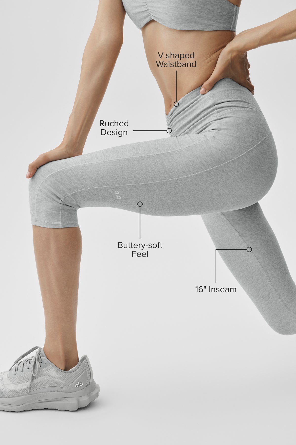 Alosoft High-Waist Intuition Capri - Vintage Athletic Heather--1