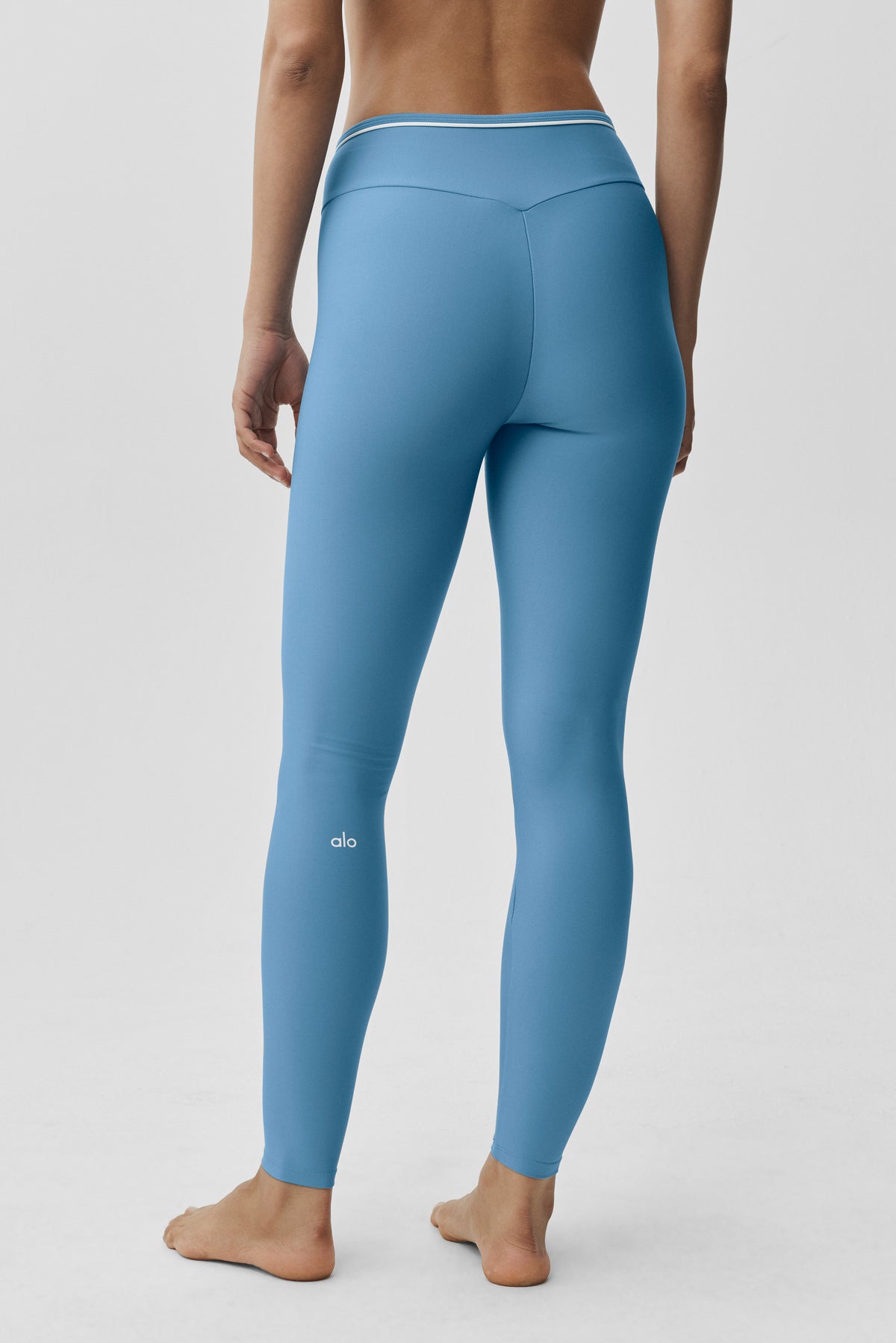Airlift High-Waist Trifecta Legging - California Blue/White--1