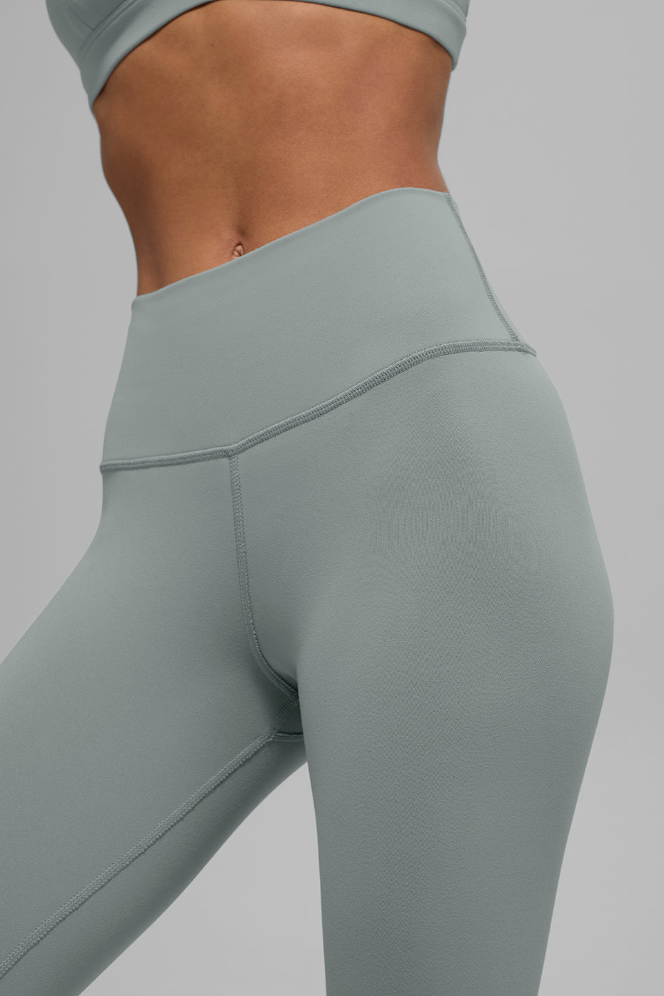 High-Waist Airbrush Legging - Lunar Grey--1