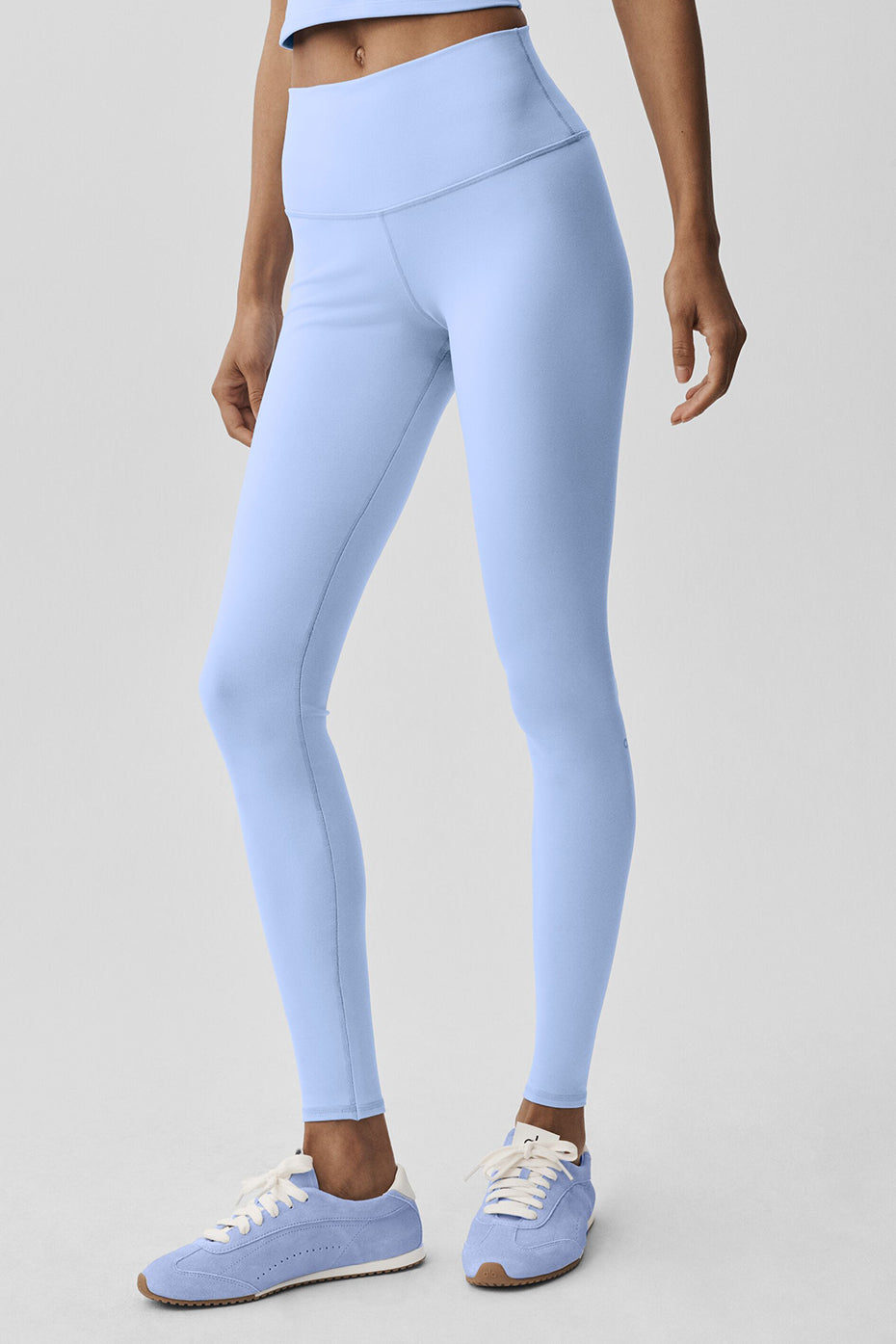 High-Waist Airbrush Legging - Light Provence Blue--1