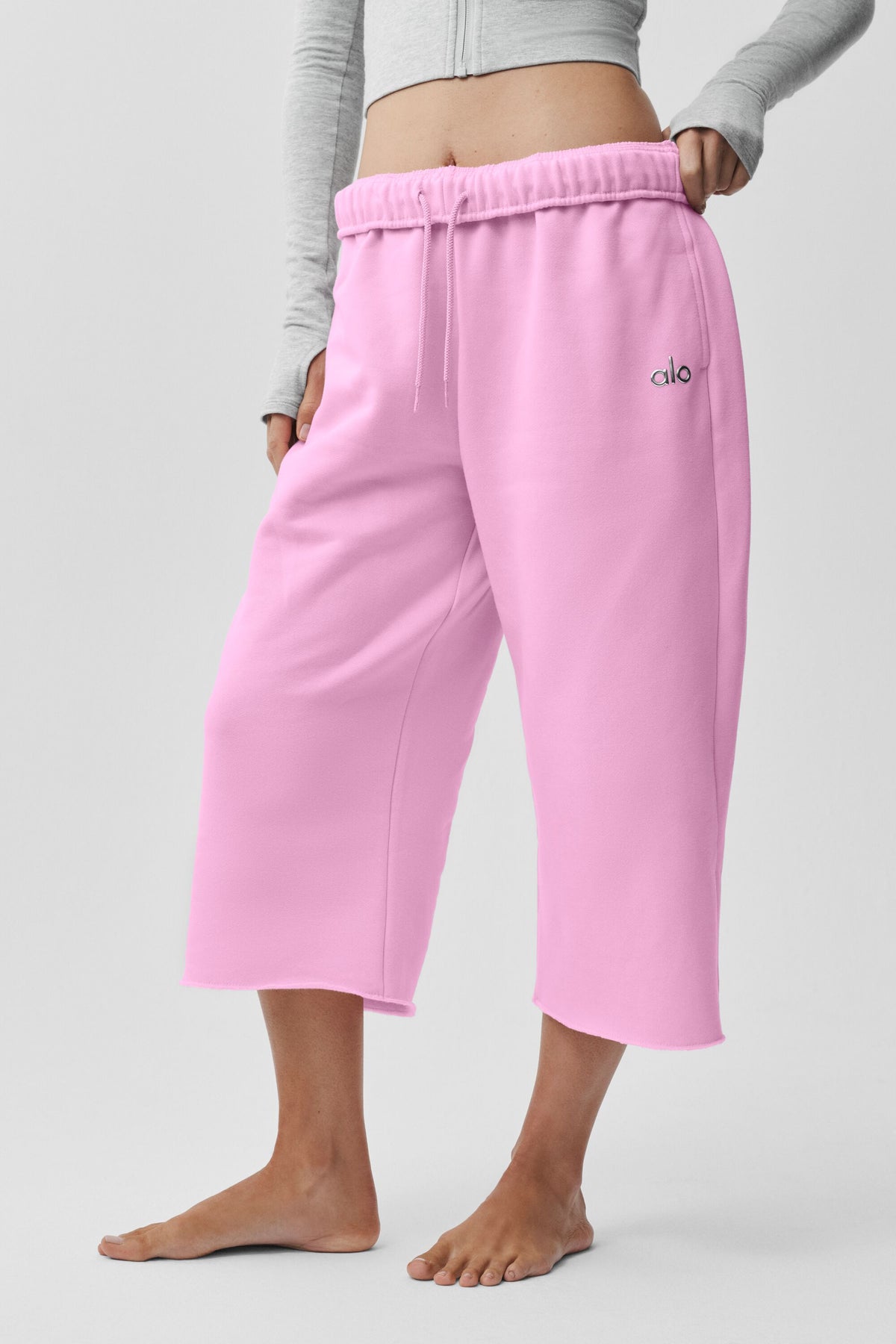 Accolade Cutoff Sweatpant - Candy Heart Pink--2