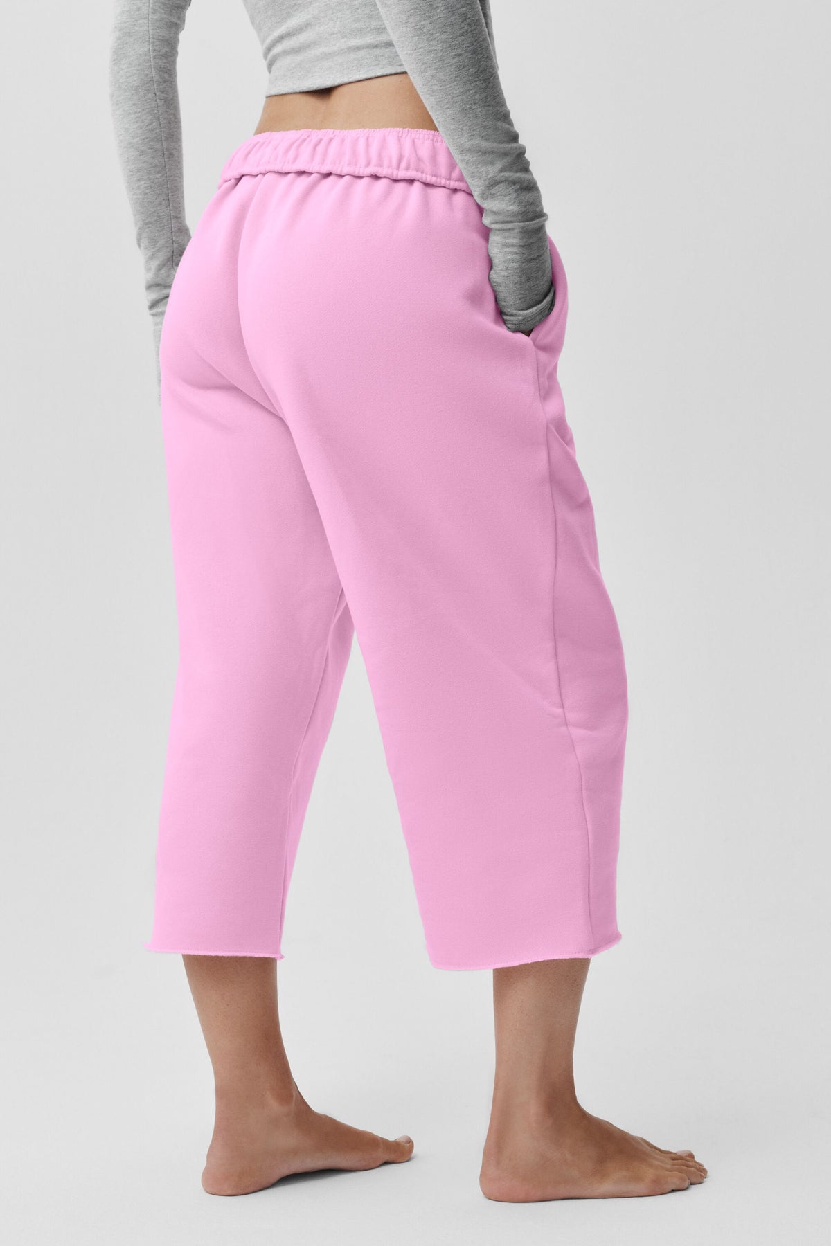 Accolade Cutoff Sweatpant - Candy Heart Pink--1