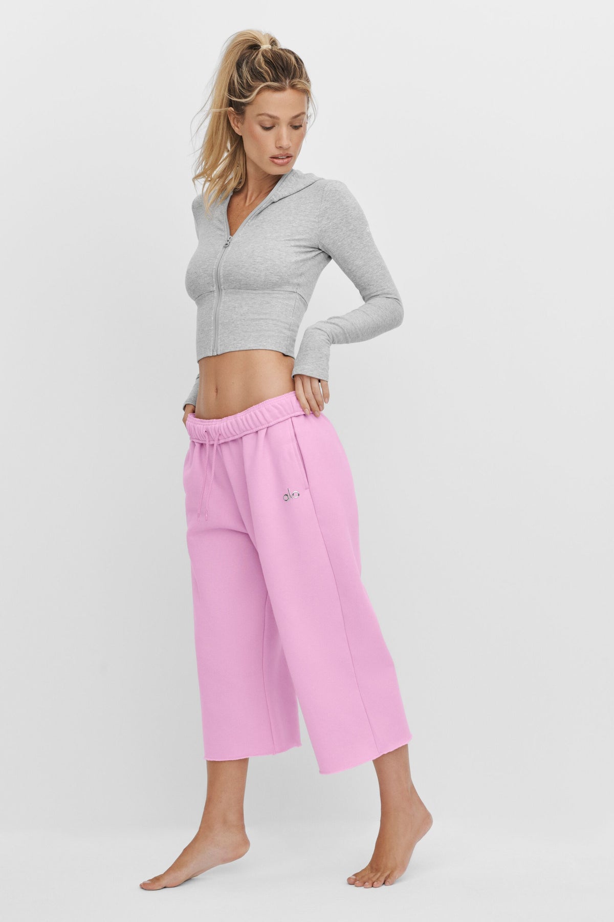Accolade Cutoff Sweatpant - Candy Heart Pink--0