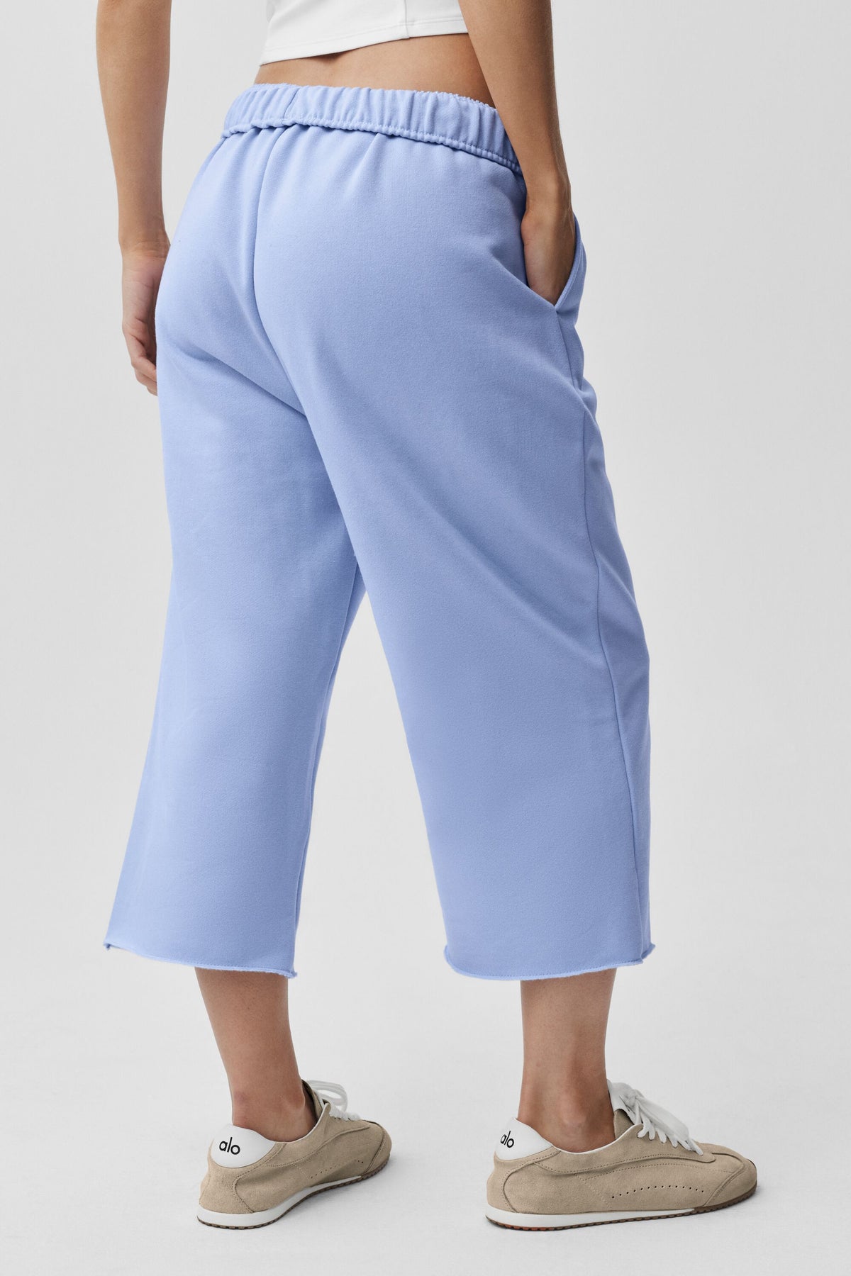 Accolade Cutoff Sweatpant - Light Provence Blue--1