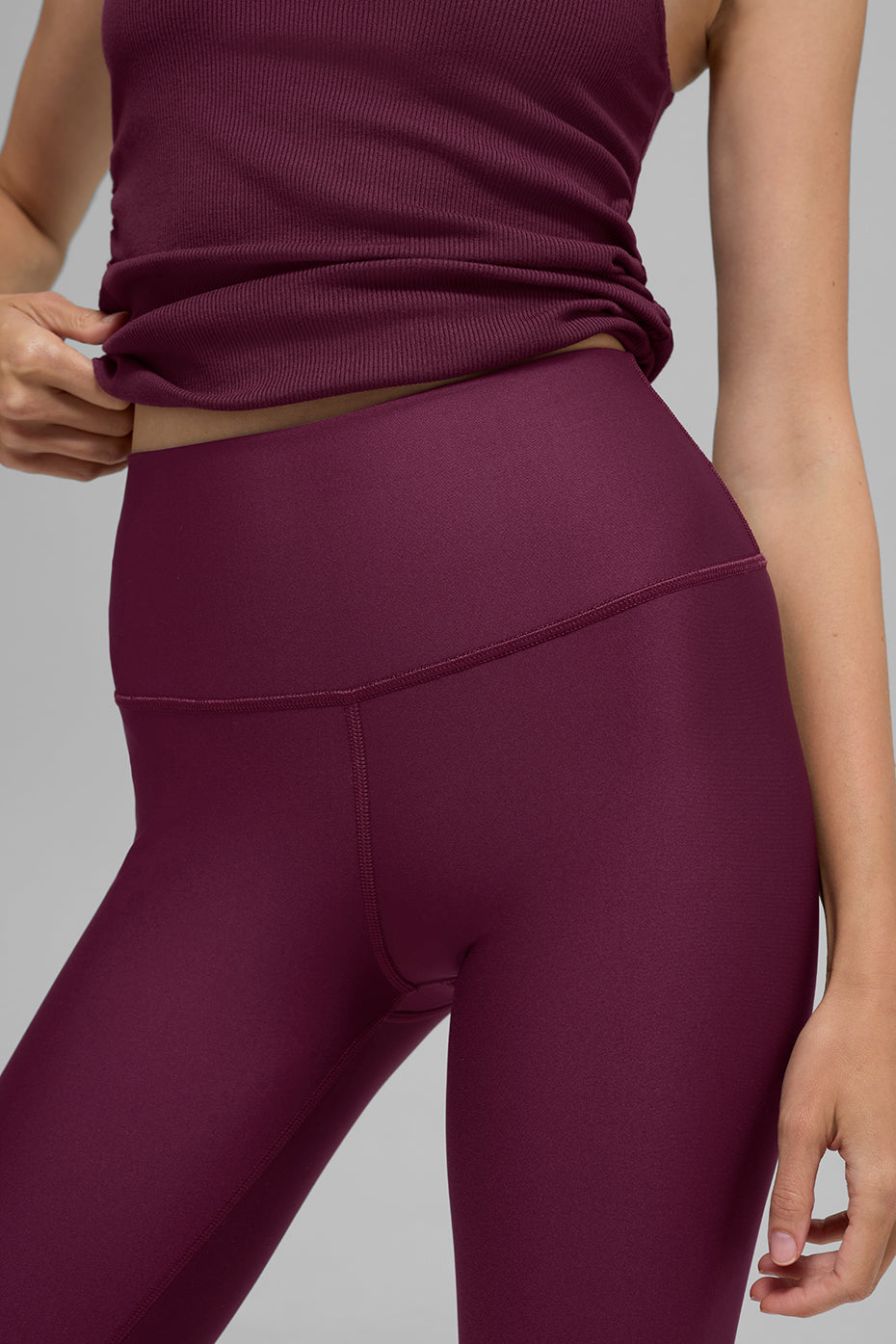 High-Waist Airlift Legging - Burgundy--1